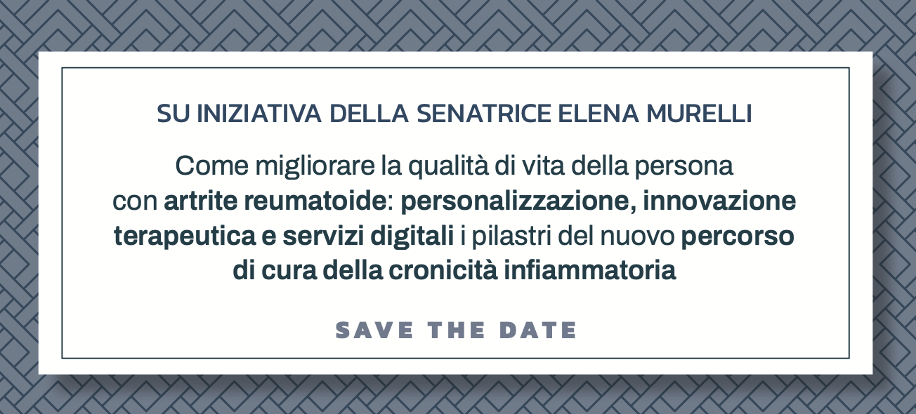 Come migliorare la qualità di vita della persona con artrite reumatoide: personalizzazione, innovazione terapeutica e servizi digitali i pilastri del nuovo percorso di cura della cronicità infiammatoria